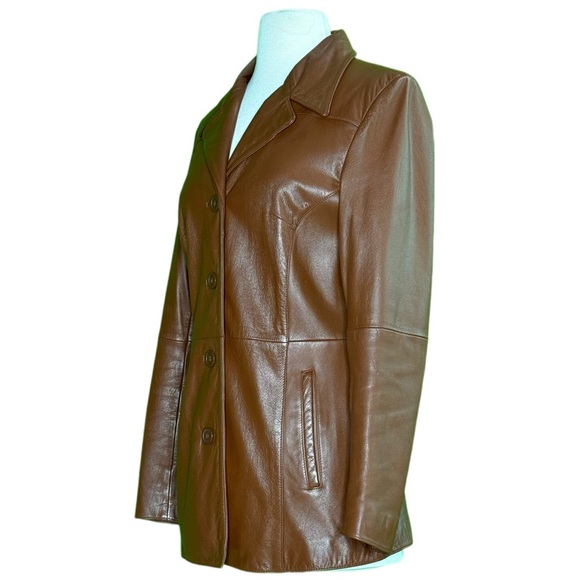 Wilsons Leather Brown Classic Leather Jacket - Picture 3 of 10